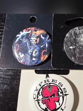 Vintage 90s Cypress Hill Buttons Pin Back Lot Hip Hop